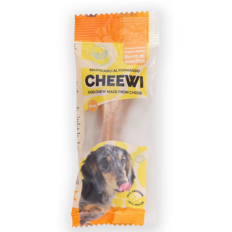 Cheewi - masticabile edibile gusto formaggio e aroma burro di arachidi