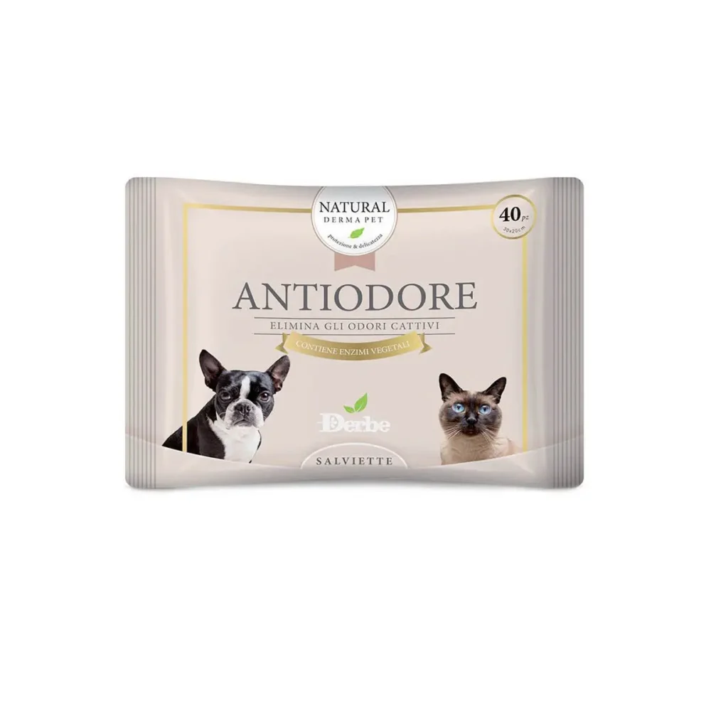 Odor wipes for dogs and cats
