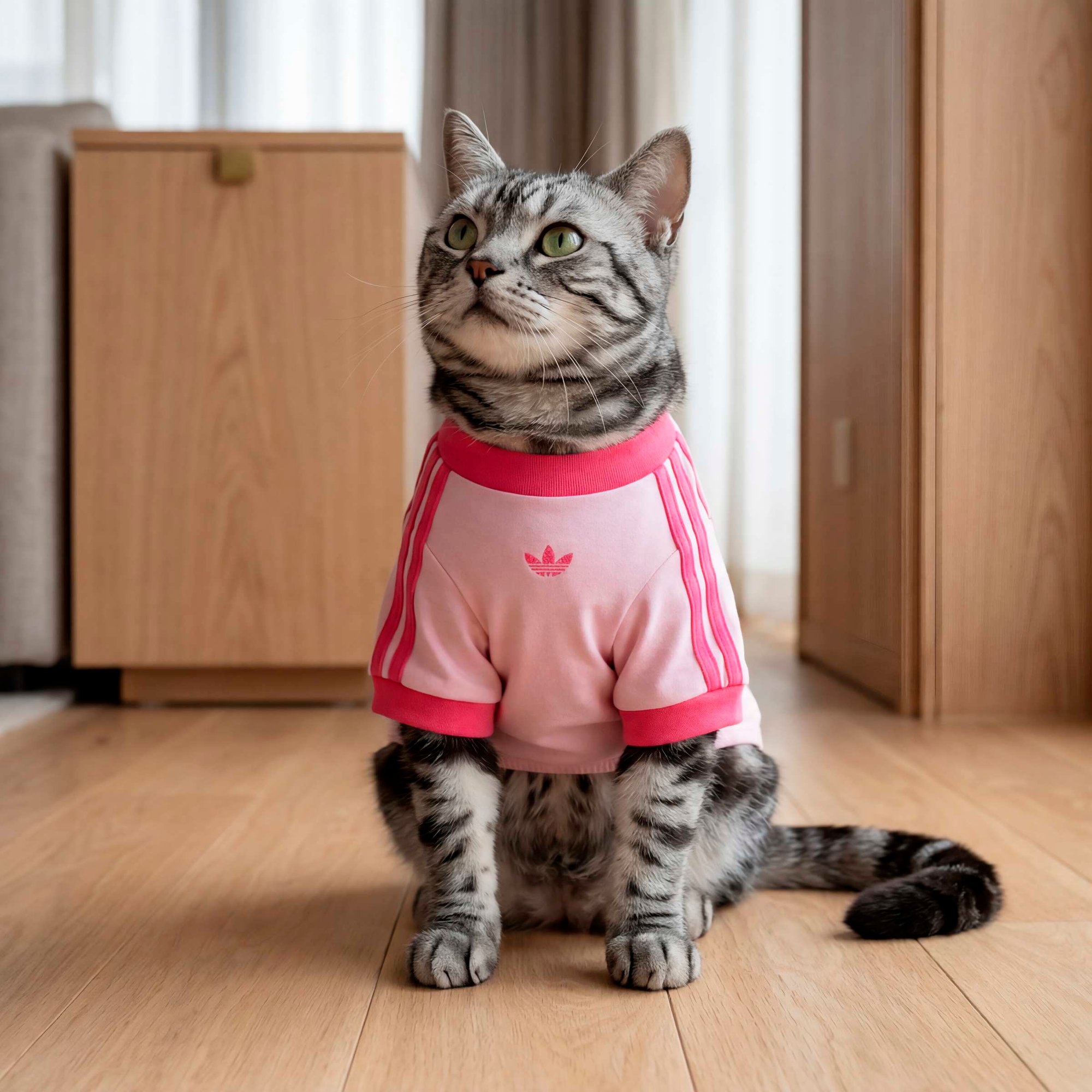 t-shirt adidas per cane gatto