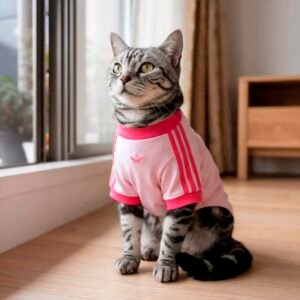 KY8729_6_HARDWARE_Photography_LocalMarketing View 9_grey t-shirt adidas per cane gatto